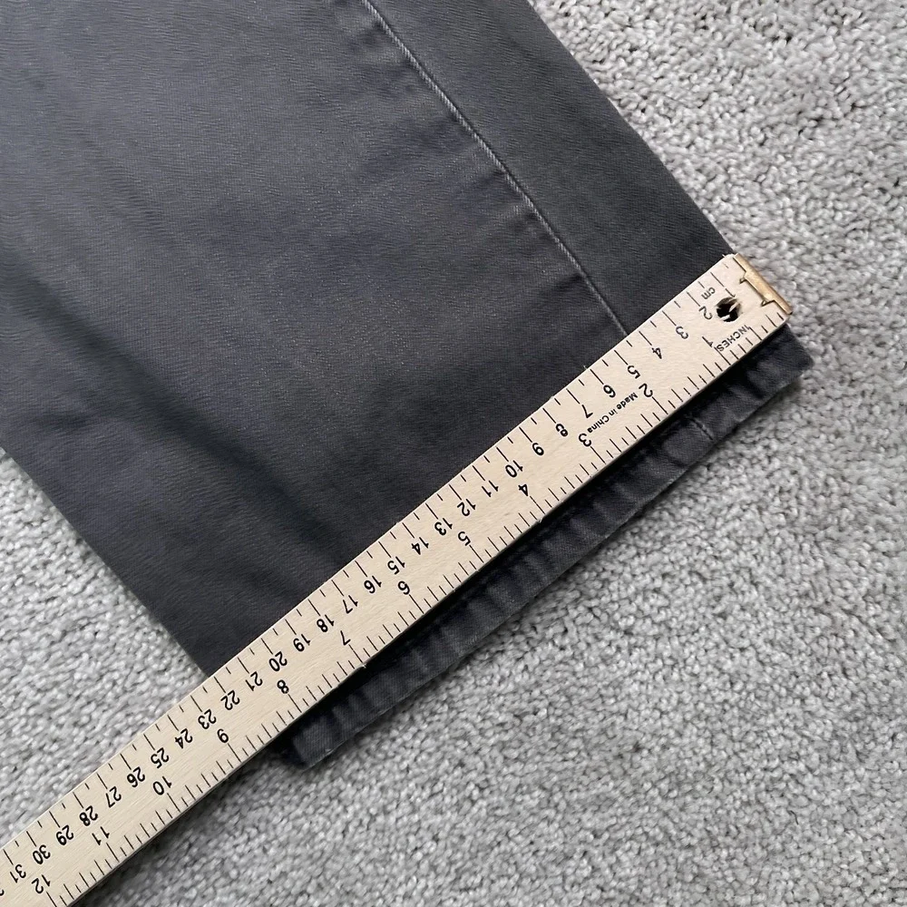 Levis 505‎ Jeans Mens 36x30 Grey Regular Straight Leg Cotton Denim White Tab